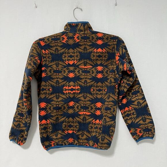 Patagonia Synchilla Youth XL 14 Lightweight Aztec Tribal T-Snap Fleece Pullover - Picture 6 of 13